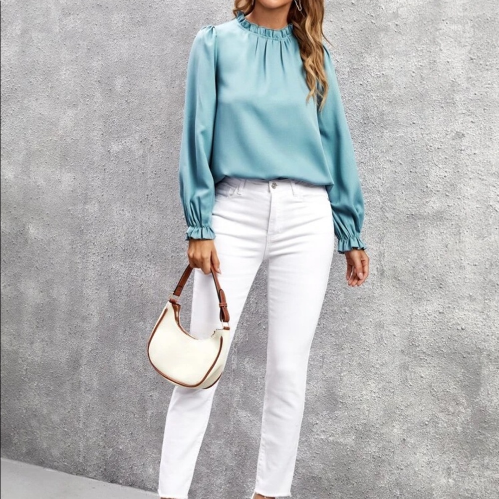Boho frill trim blouse - Picture 9 of 15